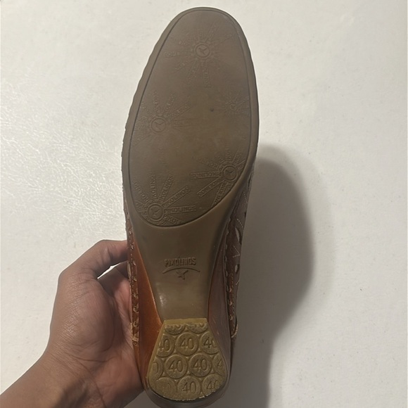 PIKOLINOS Brown Leather Mules - Picture 4 of 6